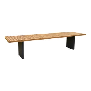 Minotti Quadrado Outdoor Dining Teak Table For Sale