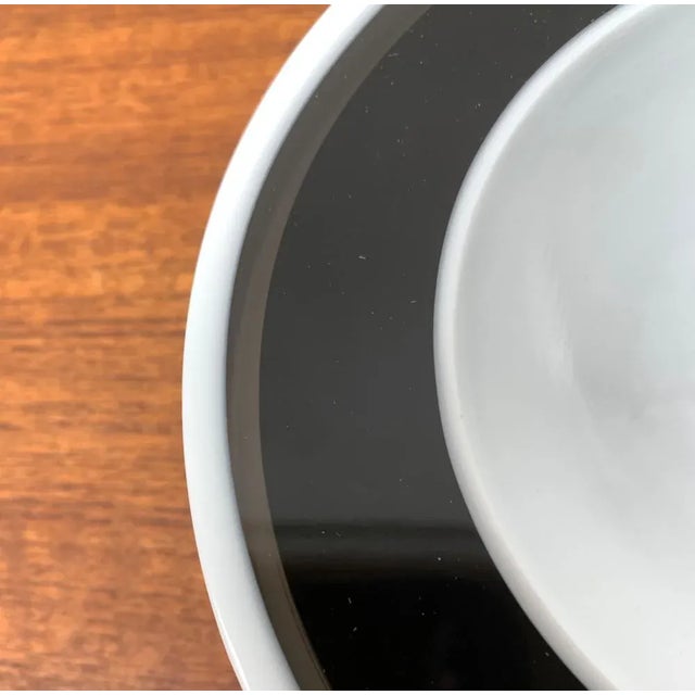 Black Mid-Century Italian Postmodern Glass Bowl by Alessandro Pianon for Vistosi, 1960s For Sale - Image 8 of 18