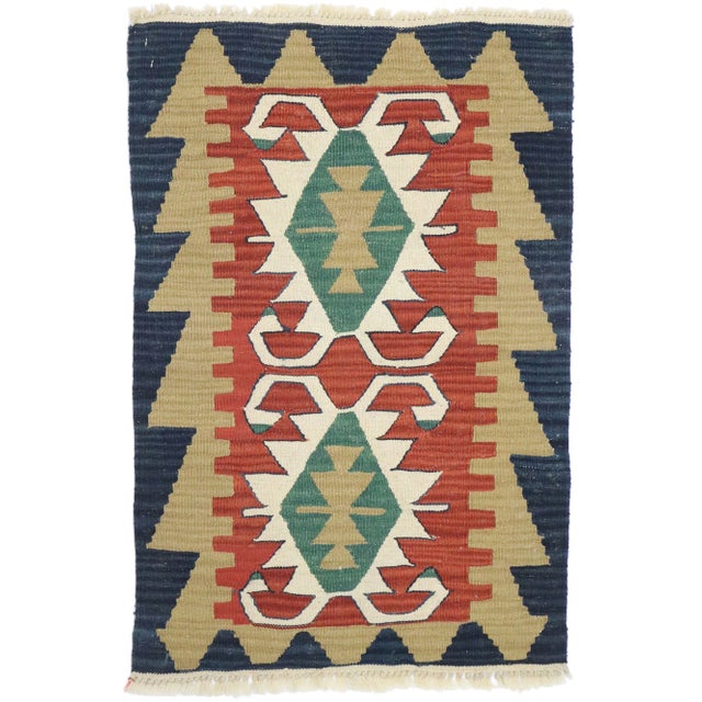 Vintage Persian Shiraz Kilim Rug - 02'00 X 02'11 For Sale - Image 9 of 9