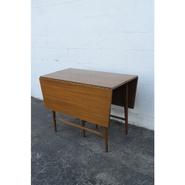 Paul McCobb Mid Century Drop Leaf Dining Dinette Table With 2 Leaves 5767a For Sale - Image 12 of 12