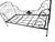 Black Antique Iron Folding Bed For Sale - Image 8 of 10