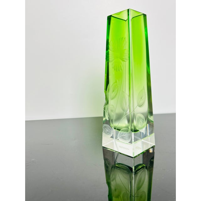 Produced by Moser in Karlovy Vary (Karlsbad), Czechoslovakia, a renowned Bohemian glass manufacturer founded in 1857. The...