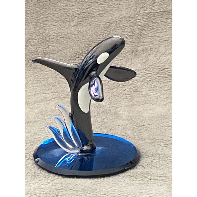 Add a touch of marine-inspired artistry to your collection with this vintage Mid-Century Modern Glass Baron hand-blown...