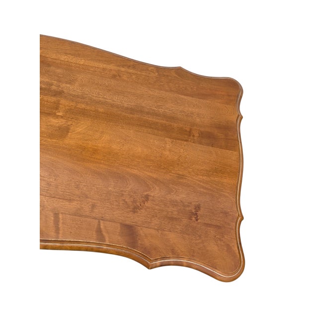 1980s Ethan Allen French Country Ladies Writing Desk Paint Decorated Console For Sale - Image 9 of 18