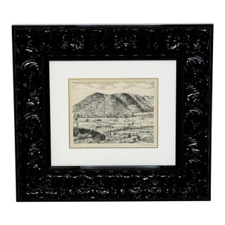Landscape Low Fell, From Lanthwaite Hill – Original Pen and Ink Drawing | Lake District, Cumbria | Signed by Alfred Wainwright For Sale