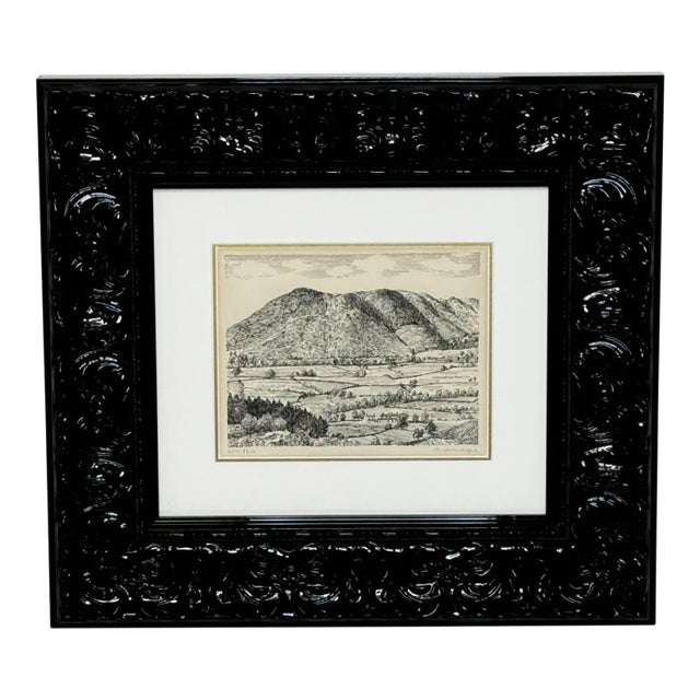 Landscape Low Fell, From Lanthwaite Hill – Original Pen and Ink Drawing | Lake District, Cumbria | Signed by Alfred Wainwright For Sale