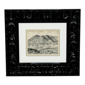 Landscape Low Fell, From Lanthwaite Hill – Original Pen and Ink Drawing | Lake District, Cumbria | Signed by Alfred Wainwright