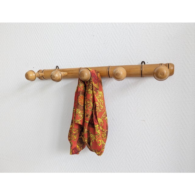 Mid-Century Modern Wall-Mounted Wardrobe in Bamboo Look, France, 1950s For Sale - Image 3 of 11