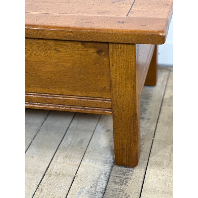 Oak Coffee Table, 1980s For Sale - Image 4 of 10