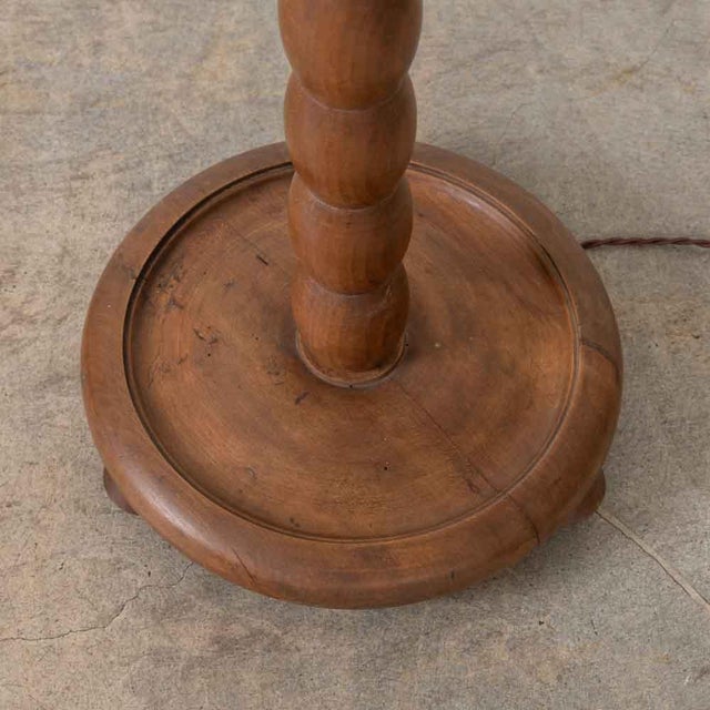 1940s French Bobbin Wood Floor Lamp For Sale - Image 9 of 11