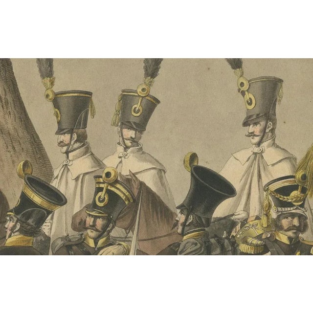 Austrian Frontier Regiment Soldiers During the Napoleonic, 1820, Paper For Sale - Image 6 of 9