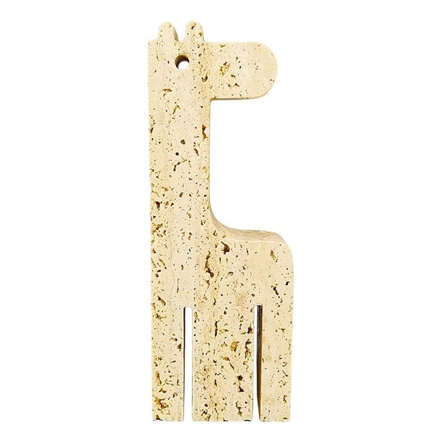 Stone Travertine Giraffe Sculpture by Mari for F.lli Mannelli For Sale - Image 7 of 7