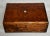 Transitional Antique Inlaid Oak & Cherry Carved & Hand Dovetailed Box For Sale - Image 3 of 13