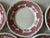 Mid-Century Modern Vintage Mid-Century Modern Shenango Red Lattice & Fruit Pattern Small Plates - Set of 5 For Sale - Image 3 of 10