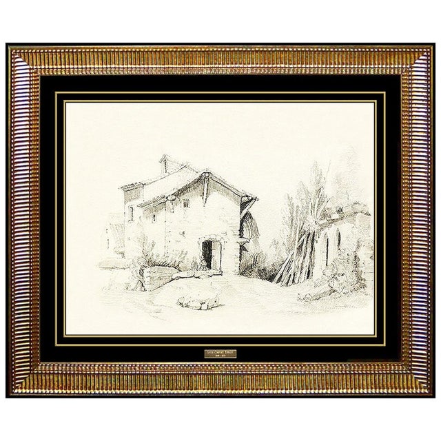 Message us to inquire about custom framing options! (Included for free with every purchase) The drawings measures a...