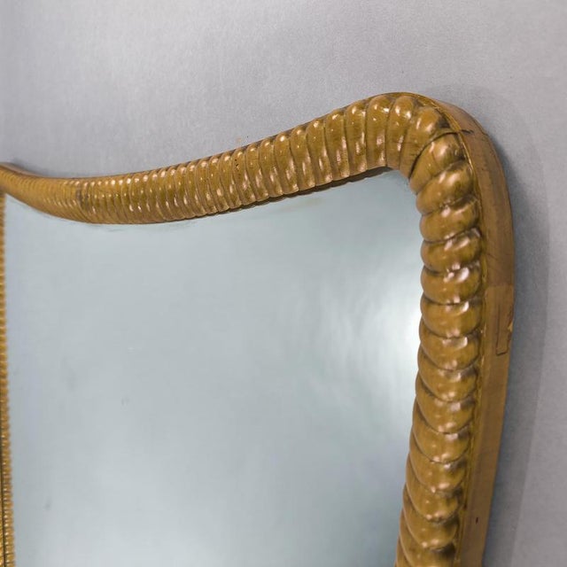 Italian Mirror in the style of Gio Ponti, 1950s For Sale - Image 3 of 6