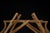 Brass Antique Brass and Wood Folding Four-Passenger Lawn Glider Swing Salesman Sample For Sale - Image 8 of 13