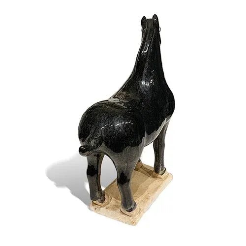1990s 1990s Asian Tang Dynasty Horse-Black For Sale - Image 5 of 6
