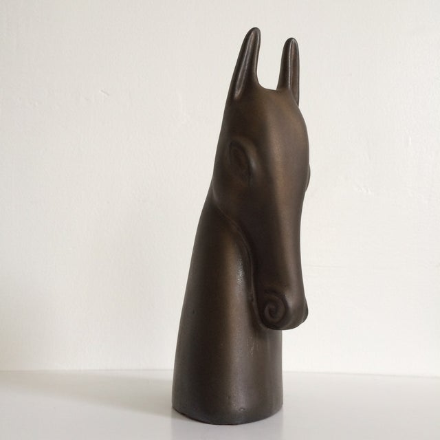 Horse Head Sculpture, Art Deco Style Chairish