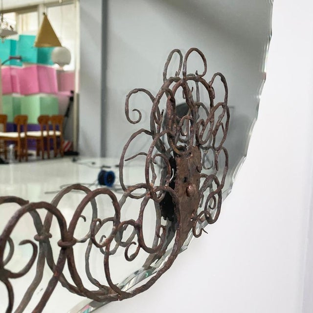 Mid-Century Modern Italian Wall Mirror, 1960s For Sale - Image 15 of 17