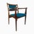 Rosewood Chairs with Turquoise Fabric, 1960s, Set of 2 For Sale - Image 16 of 16