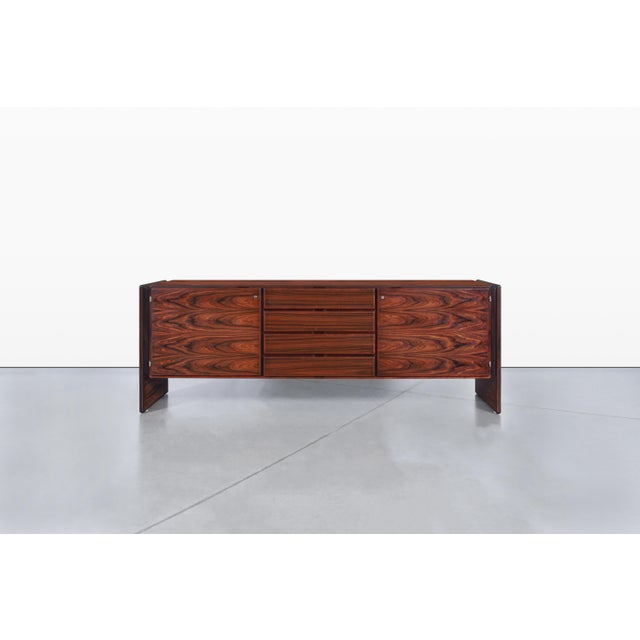 Danish Modern Brazilian Rosewood Credenza by Dyrlund For Sale - Image 9 of 15