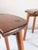 Brown Wooden Stools by Pierre Gautier Delaye, France, 1960s, Set of 2 For Sale - Image 8 of 18
