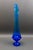 Fenton Art Glass Company Fenton Valenicia Large MCM Vintage Blue Art Glass Swung Footed Vase 23 1/8" For Sale - Image 4 of 8
