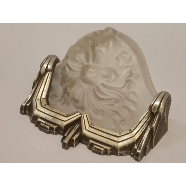 Marius-Ernest Sabino French Art Deco Wall Sconces Signed by Sabino - a Pair For Sale - Image 4 of 8