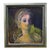 Original Mid Century Painting of a Woman With Veil. For Sale