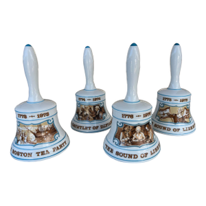 1976 American Bicentennial Sound of Liberty Commemoration Bells Set of 4