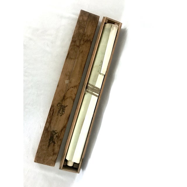 Rooster With Playful Puppy, Fine Meiji Period Japanese Scroll Painting (1868–1912) Signed & Boxed For Sale - Image 10 of 10