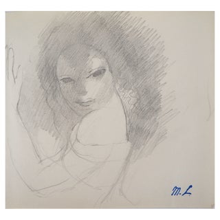 Marie Laurencin, Seductress, Original Pencil Drawing For Sale