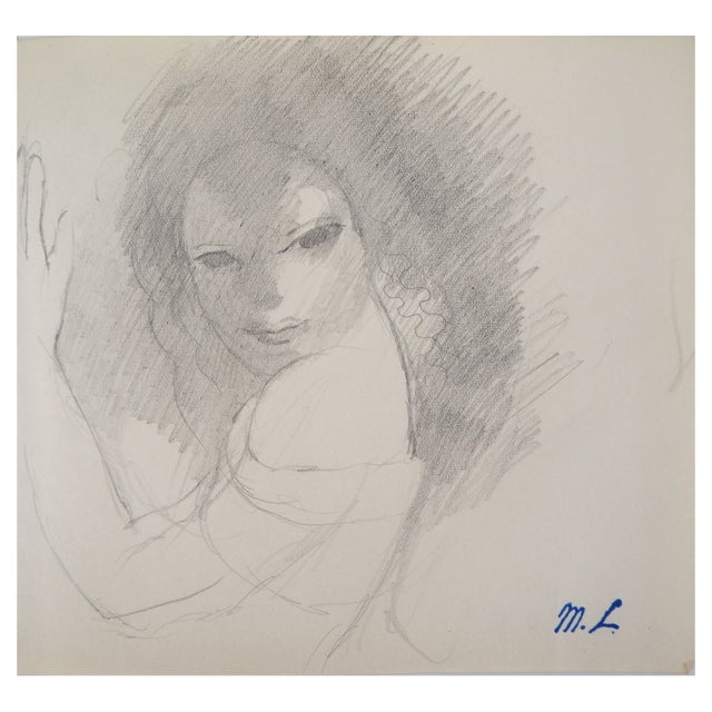 Marie Laurencin, Seductress, Original Pencil Drawing For Sale