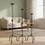 Rustic Hand Forged Iron Candelabra Set of 3 (82-101cm) Antique Copper Finish Knotted Stem with Arched Base For Sale - Image 3 of 6