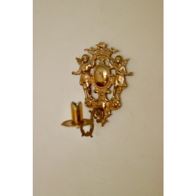 Metal Large Mid-Century Swedish Brass Sconces, Set of 2 For Sale - Image 7 of 9