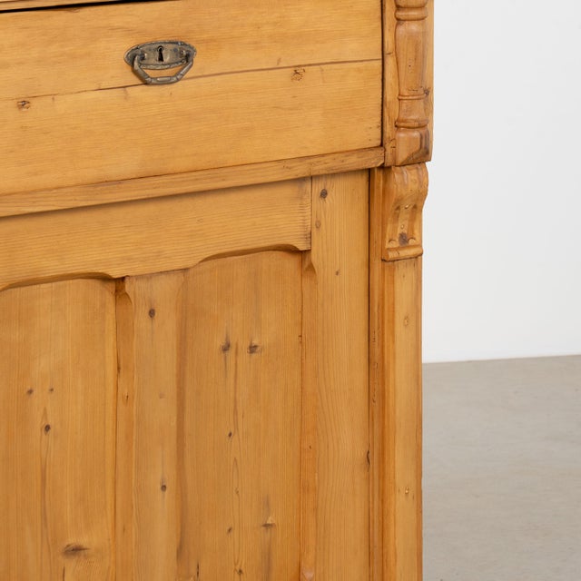 19th Century Hungarian Pine Cabinet Sideboard With Drawer For Sale - Image 13 of 18
