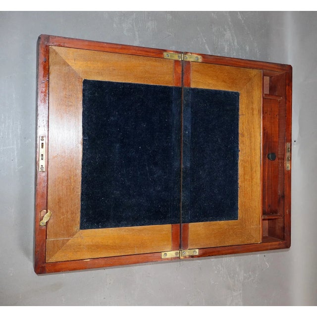 English Inlaid Mahogany Lap Desk / Writing Slope, 19th Century For Sale In Houston - Image 6 of 6
