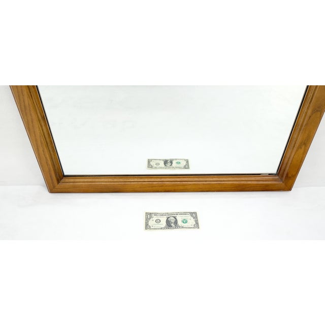 Baker Light Burl Walnut Queen Ann Style Decorative Wall Mirror MINT For Sale - Image 9 of 10