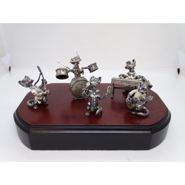 "Musical Cats / Band of Musical Cats," Aryentis, steel, 1980s - Spain Type: Set of steel figures/sculptures Brand:...