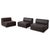 Freistil 185 Leather Armchairs in Brown Mocha by Rolf Benz, Set of 3 For Sale - Image 17 of 17