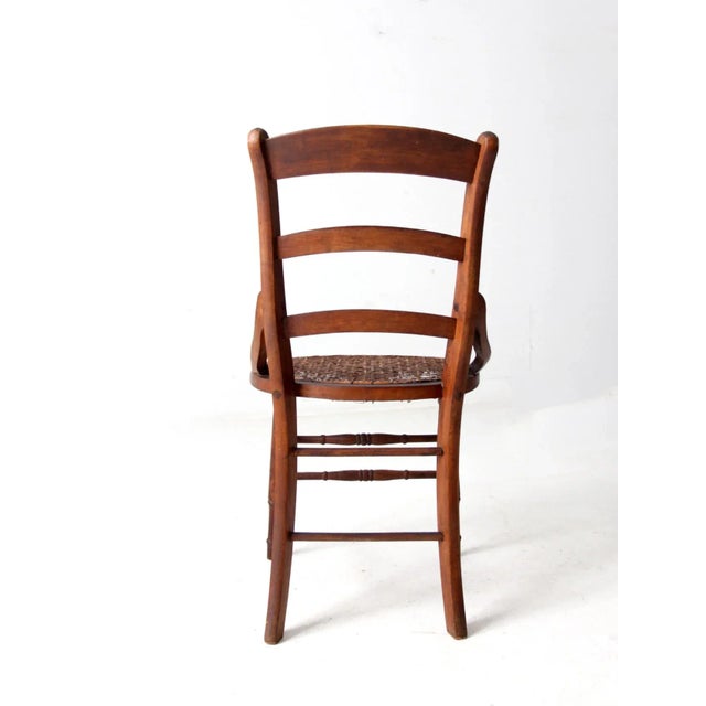 Antique Victorian Cane Seat Chair For Sale - Image 10 of 12