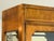 Wood Campaign Style Curio Display Vintage Cabinets, Pair For Sale - Image 7 of 12