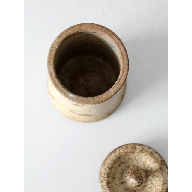 Late 20th Century Vintage Studio Pottery Jar For Sale - Image 5 of 9