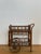 Vintage Bamboo Bar Cart With Glass Shelf & Removable Tray For Sale In Raleigh - Image 6 of 18