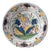 Dutch Delft Polychrome Floral Plate, Early 19th Century For Sale