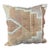 Turkish Hemp Pillow Cushion Natural Mint Green Brown Pillow Cushion Cover 24"x24" For Sale