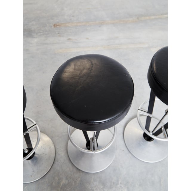 Dry Martini Bar Stool by Pedro Miralles for Akaba, 1980s, Set of 4 For Sale - Image 11 of 14