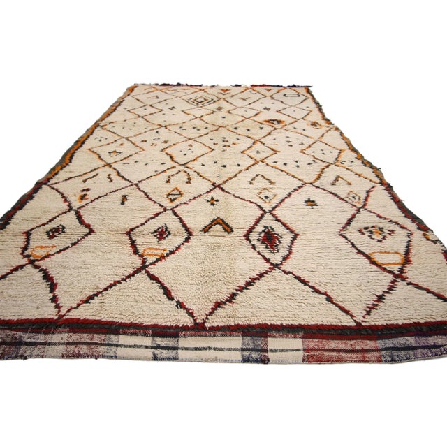 Tribal Vintage Moroccan Azilal Rug - 05'05 X 10'02 For Sale - Image 3 of 6