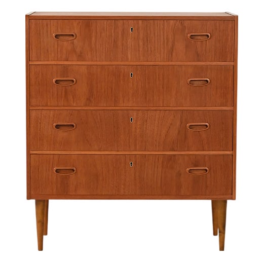 Scandinavian Teak Chest of Drawers, 1950s For Sale